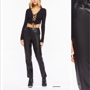 Leather pants. Jean style. From forever 21.